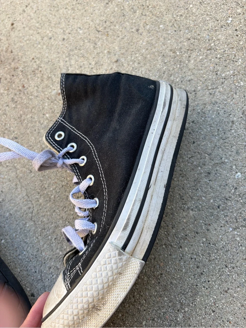 Converse Kids Black High-Top Sneakers with White Soles